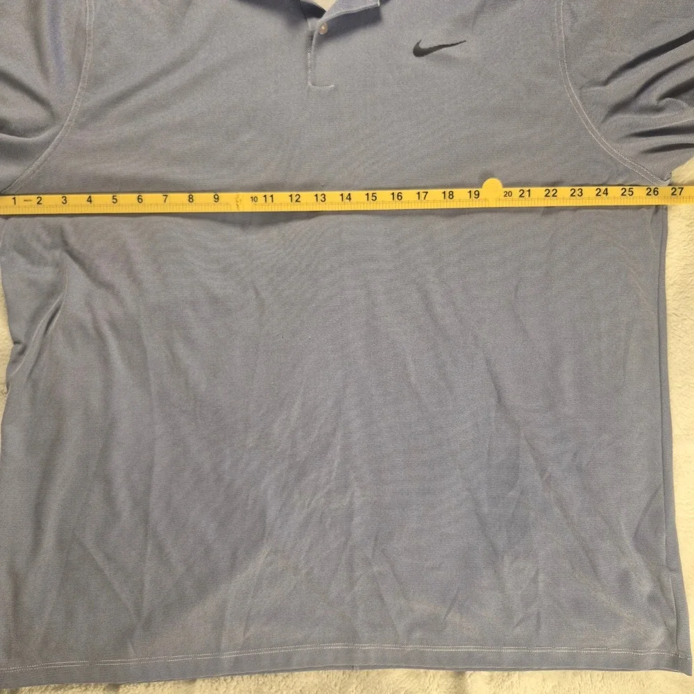 Nike Dri-FIT Polo Shirt Mens 2XL Periwinkle Purple Golf Performance Swoosh